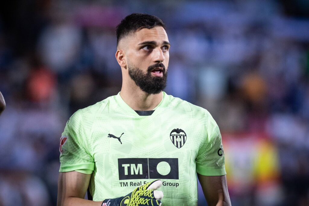 Spanish La Liga EA Sports soccer match Leganes vs Valencia at Butarque stadium in Leganes, Madrid, Spain 04 October 2024

(Photo by Cordon Press/Sipa USA)
2024.10.04 Madryt
pilka nozna liga hiszpanska
CD Leganes - Valencia CF
Foto Cordon Press/SIPA USA/PressFocus

!!! POLAND ONLY !!!