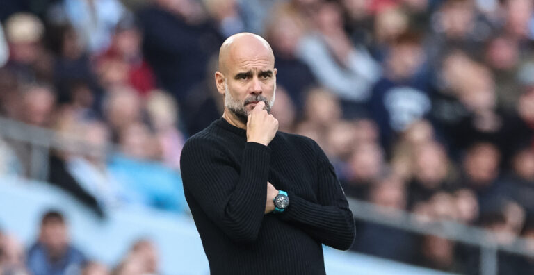 Pep Guardiola manager of Manchester City looks on during the Premier League match Manchester City vs Fulham at Etihad Stadium, Manchester, United Kingdom, 5th October 2024

(Photo by Mark Cosgrove/News Images) in Manchester, United Kingdom on 10/5/2024. (Photo by Mark Cosgrove/News Images/Sipa USA)
2024.10.05 Manchester
Pilka nozna , liga angielska
Manchester City - Fulham Londyn
Foto Mark Cosgrove/News Images/SIPA USA/PressFocus

!!! POLAND ONLY !!!