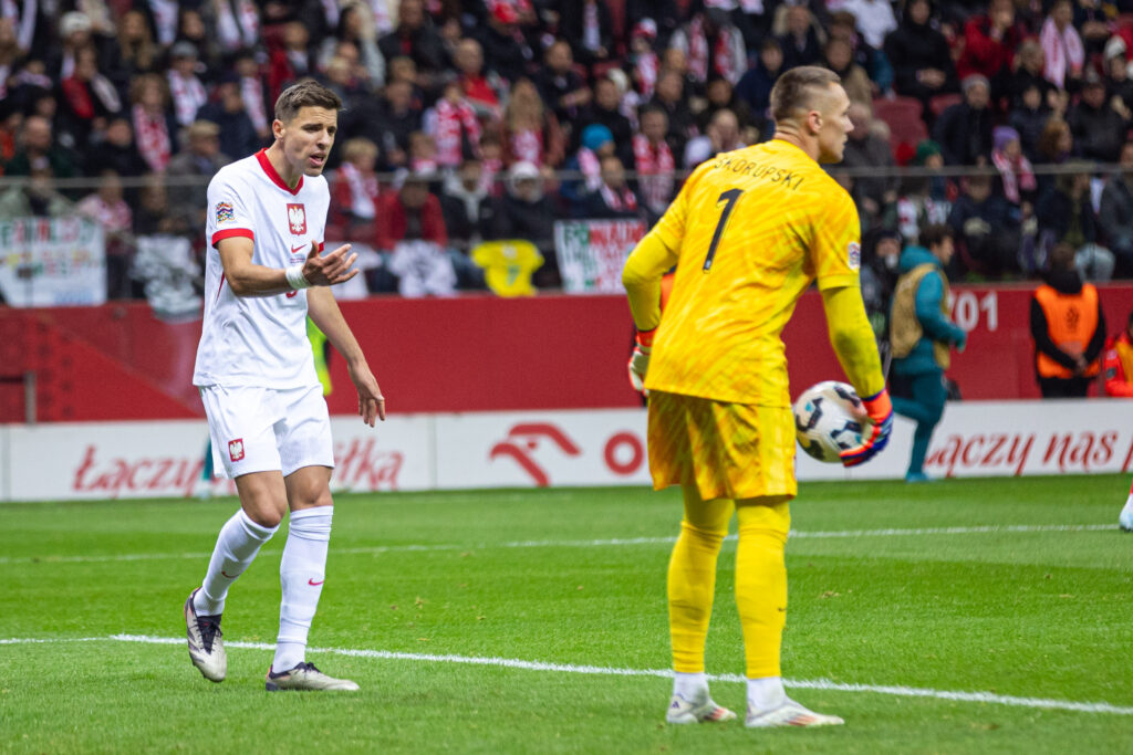 WARSZAWA 12.10.2024
MECZ 3. KOLEJKA GRUPA A1 LIGA NARODOW SEZON 2024/25: POLSKA - PORTUGALIA --- UEFA NATIONS LEAGUE FOOTBALL MATCH: POLAND - PORTUGAL
nz JAN BEDNAREK LUKASZ SKORUPSKI
FOT. ERNEST KOLODZIEJ/400MM.PL