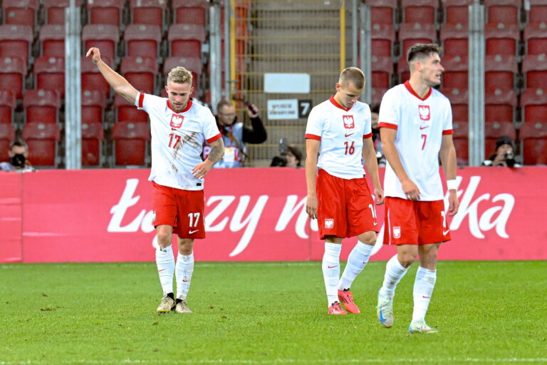 LODZ 15.10.2024
MECZ ELIMINACJE MISTRZOSTW EUROPY POLSKA - NIEMCY U21 --- UEFA EUROPEAN UNDER-21 MATCH: POLAND - GERMANY
N/Z MARIUSZ FORNALCZYK GOL
FOT. PAWEL PIOTROWSKI/ 400MM.PL