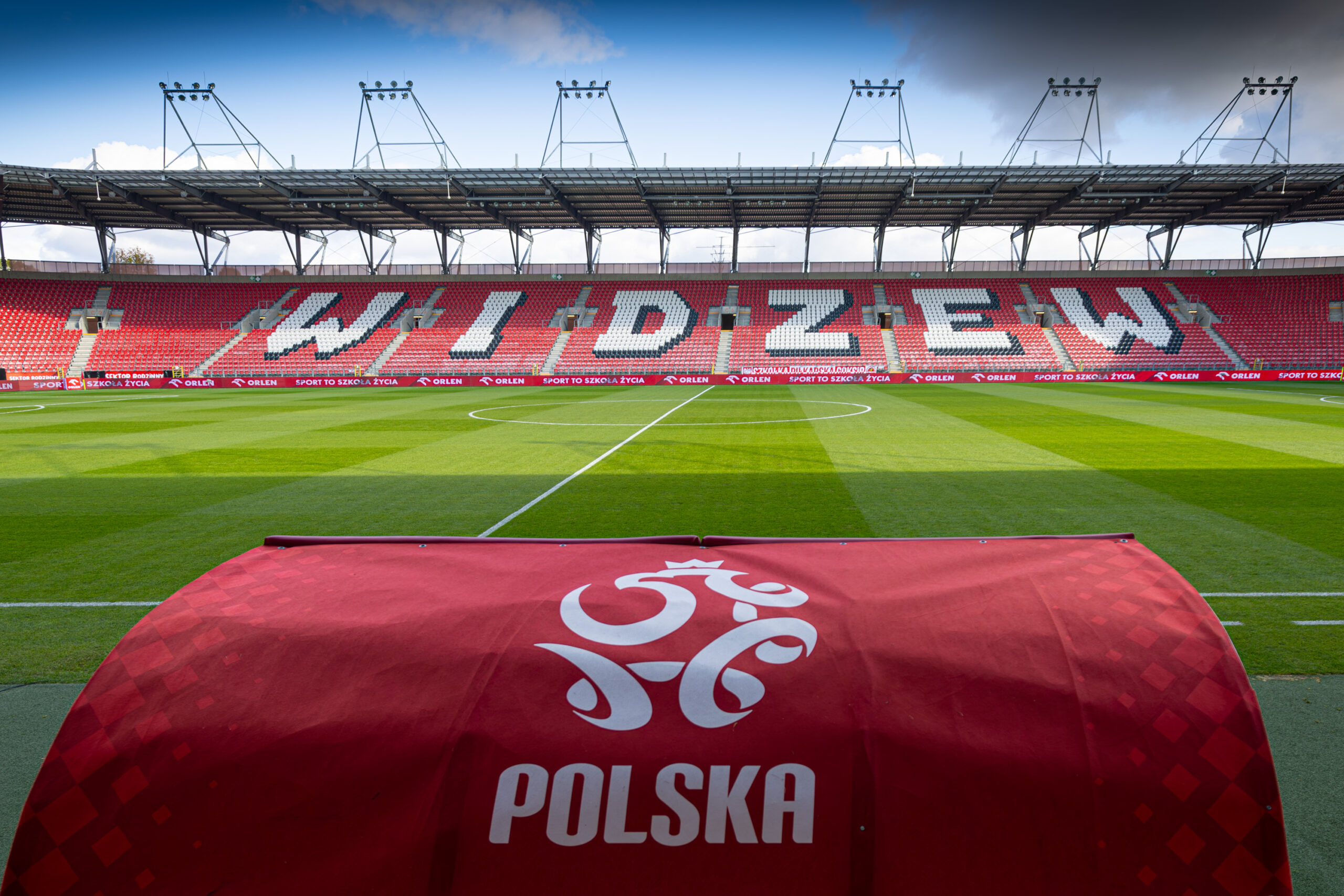 LODZ 15.10.2024
MECZ ELIMINACJE MISTRZOSTW EUROPY POLSKA - NIEMCY U21--- UEFA EUROPEAN UNDER-21 CHAMPIONSHIP 2024 QUALIFYING ROUND FOOTBALL GROUP D MATCH: POLAND - GERMANY
NZ stadion branding infrastruktura
FOT. MARCIN BRYJA / 400MM.PL