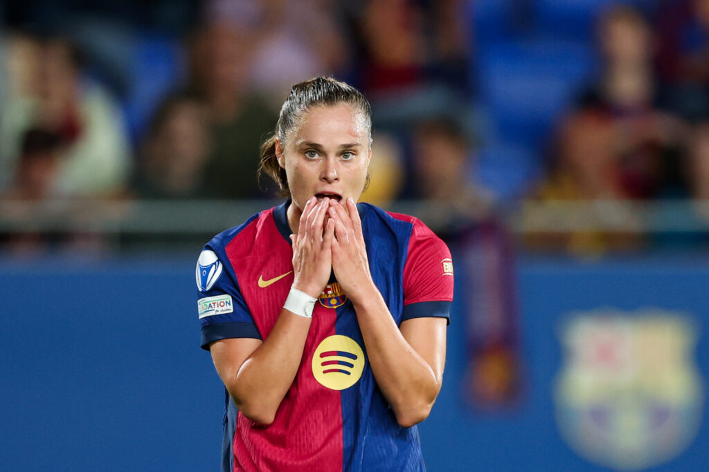 Barcelona, Spain, Oct 15th 2024: Ewa Pajor (17 FC Barcelona) gestures during the UEFA Womens Champions League football match between FC Barcelona and Hammarby at the Johan Cruyff Stadium in Barcelona, Spain  (Judit Cartiel/SPP) (Photo by Judit Cartiel/SPP/Sipa USA)
2024.10.16 Barcelona
pilka nozna liga mistrzyn
FC Barcelona - Hammarby
Foto SPP/SIPA USA/PressFocus

!!! POLAND ONLY !!!