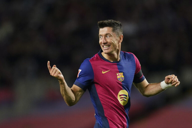 Robert Lewandowski of FC Barcelona during the La Liga EA Sports match between FC Barcelona and Sevilla FC played at Lluis Companys Stadium on October 20, 2024 in Barcelona, Spain. (Photo by Sergio Ruiz / Imago)  (Photo by pressinphoto/Sipa USA)
2024.10.20 Barcelona
pilka nozna liga hiszpanska
FC Barcelona - Sevilla FC
Foto pressinphoto/SIPA USA/PressFocus

!!! POLAND ONLY !!!