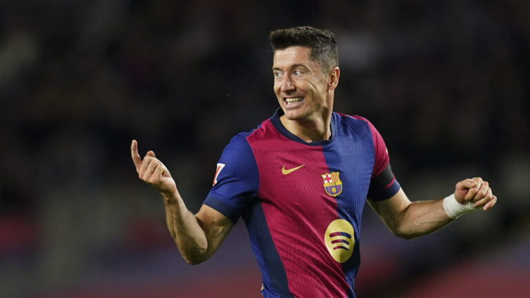 Robert Lewandowski of FC Barcelona during the La Liga EA Sports match between FC Barcelona and Sevilla FC played at Lluis Companys Stadium on October 20, 2024 in Barcelona, Spain. (Photo by Sergio Ruiz / Imago)  (Photo by pressinphoto/Sipa USA)
2024.10.20 Barcelona
pilka nozna liga hiszpanska
FC Barcelona - Sevilla FC
Foto pressinphoto/SIPA USA/PressFocus

!!! POLAND ONLY !!!