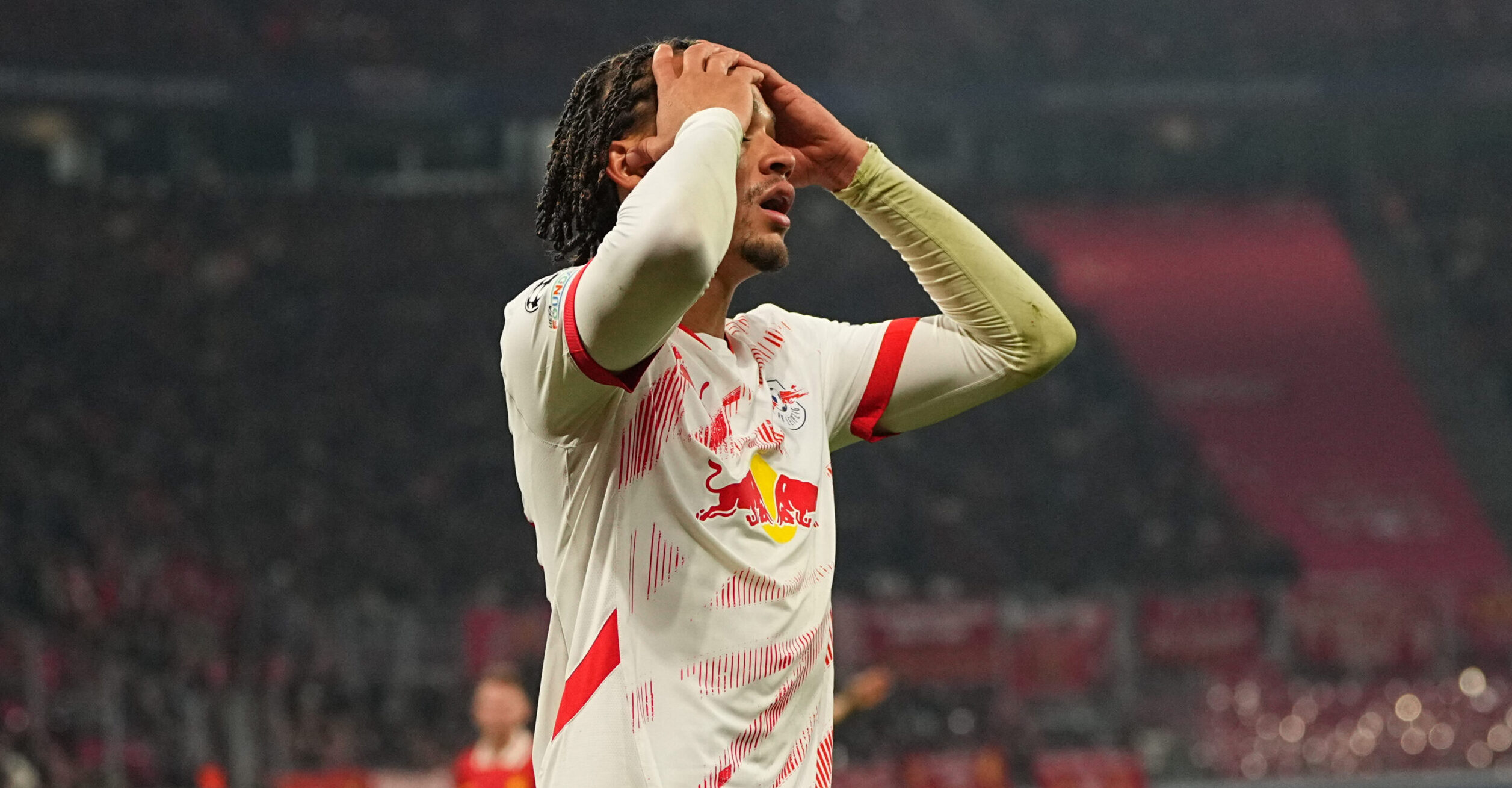 October 23 2024: Xavi Simons of Leipzig gestures  during a Champions League Group Phase day 3 game, RB Leipzig vs Liverpool, at Red Bull Arena, Leipzig, Germany. Ulrik Pedersen/CSM/Sipa USA (Credit Image: © Ulrik Pedersen/Cal Sport Media/Sipa USA)
2024.10.23 Lipsk
pilka nozna liga Mistrzow
RB Lipsk - FC Liverpool
Foto Ulrik Pedersen/Cal Sport Media/SIPA USA/PressFocus

!!! POLAND ONLY !!!