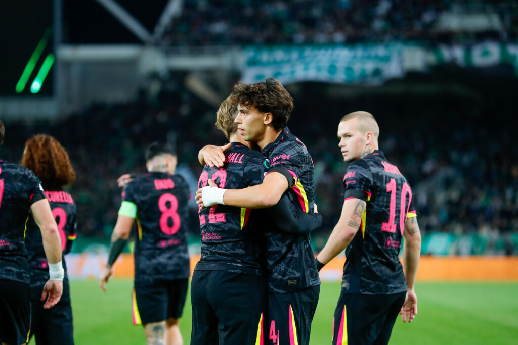 Joao Felix of Chelsea celebrates scoring a goal during the UEFA Europa Conference League match at the Olympic Stadium of Athens, Marousi
Picture by Yannis Halas/Focus Images Ltd +353 8725 82019
23/10/2024
2024.10.24 Ateny
Pilka nozna liga europy
Panathinaikos F.C. - Chelsea Londyn
Foto Yannis Halas/Focus Images/MB Media/PressFocus

!!! POLAND ONLY !!!