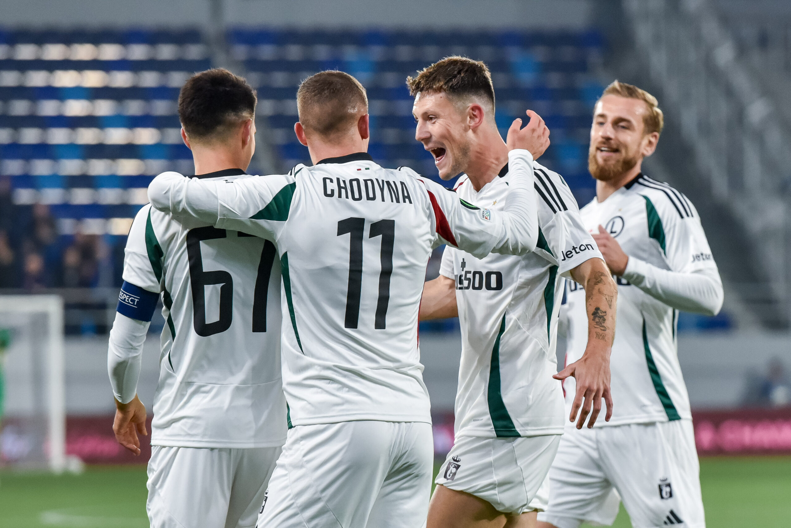 2024.10.24 Backa Topola Serbia 
pilka nozna Liga Konferencji UEFA
FK TSC Backa Topola - Legia Warszawa
N/z Bartosz Kapustka Marc Gual Kacper Chodyna Rafal Augustyniak
Foto Wojciech Dobrzynski / Legionisci.com / PressFocus

2024.10.24 Backa Topola Serbia 
football UEFA Conference league
FK TSC Backa Topola - Legia Warsaw

Credit: Wojciech Dobrzynski / Legionisci.com / PressFocus