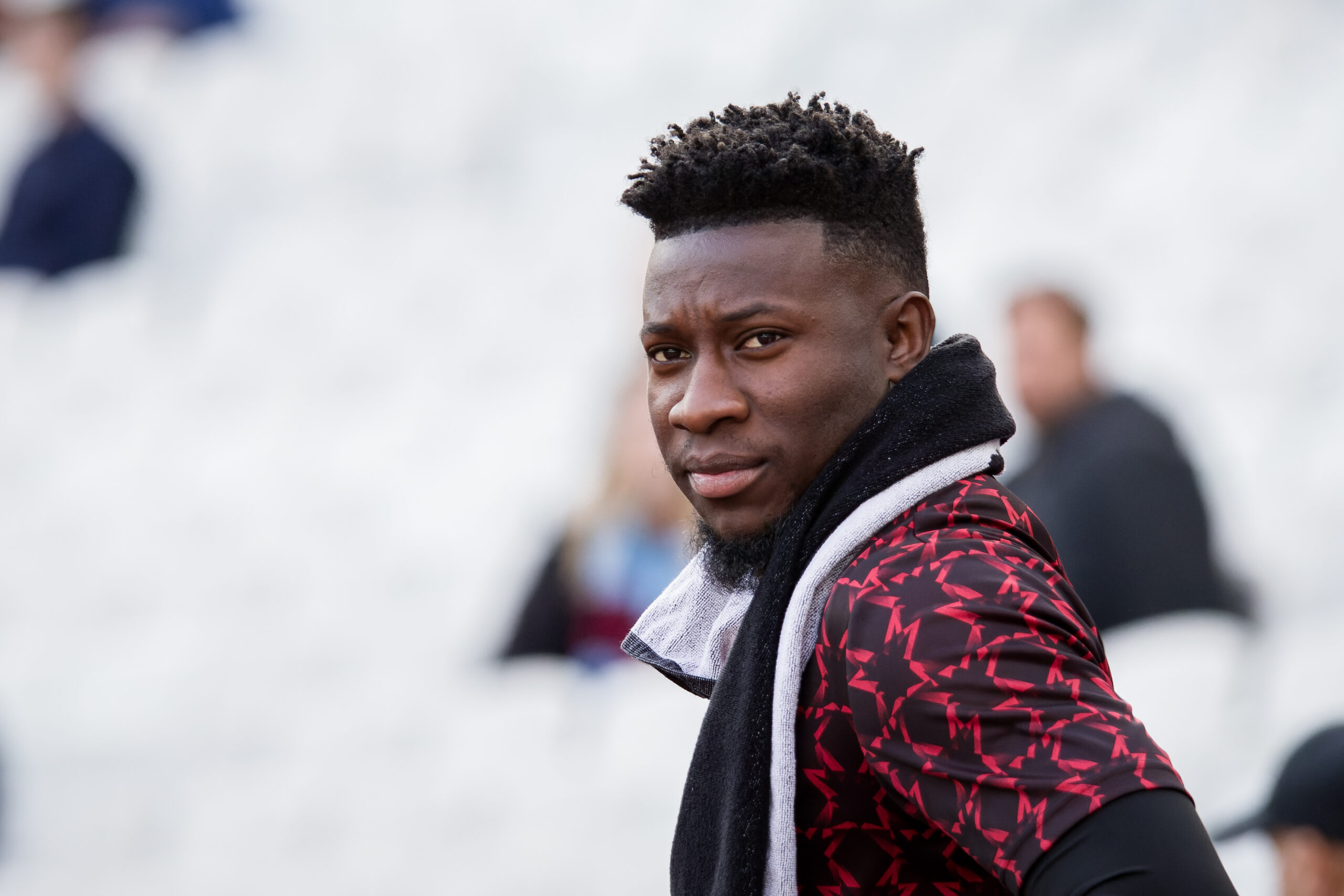 London, England, October 27 2024: Andre Onana (24 Manchester United) warming up before the Premier League game between West Ham and Manchester United at London Stadium in London, England.  (Pedro Porru/SPP) (Photo by Pedro Porru/SPP/Sipa USA)
2024.10.27 Londyn
pilka nozna liga angielska
West Ham United - Manchester United
Foto Pedro Porru/SPP/SIPA USA/PressFocus

!!! POLAND ONLY !!!