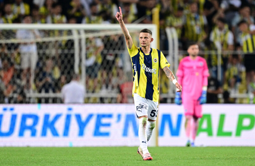 ISTANBUL, TURKIYE - JULY 30: Sebastian Szymanski (53) of Fenerbahce celebrates after score a goal during the UEFA Champions League Qualifying Round match between Fenerbahce and FC Lugano in Istanbul, Turkiye on July 30, 2024. Ali Atmaca / Anadolu/ABACAPRESS.COM 
LIGA MISTRZOW KWALIFIKACJE PILKA NOZNA SEZON 2024/2025
FOT. ABACA/newspix.pl / 400mm.pl
POLAND ONLY!
---
newspix.pl / 400mm.pl