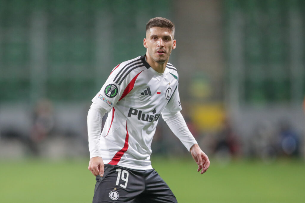 Ruben Vinagre of Legia Warszawa seen during the UEFA Conference League 2024/2025 match between Legia Warszawa - Real Betis Balompie at The Marshall Jozef Pilsudskis Municipal Stadium of Legia Warsaw.
Final score; Legia Warszawa 1:0 Real Betis Balompie.