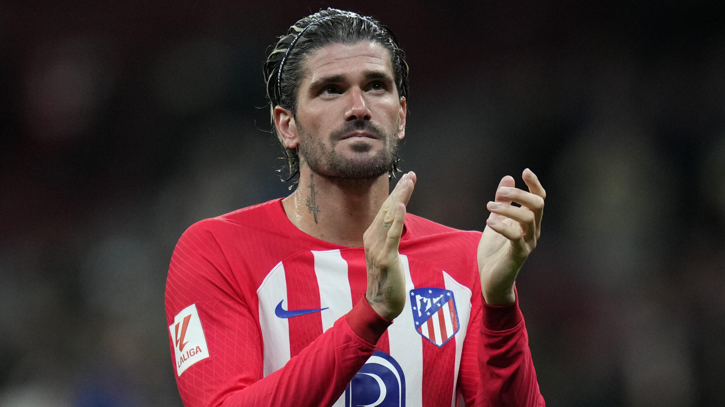 Rodrigo De Paul of Atletico de Madrid  during the La Liga match between Atletico de Madrid and Athletic Club played at Civitas Metropolitano Stadium on April 27 in Madrid, Spain. (Photo by Cesar Cebolla / PRESSINPHOTO)
LIGA HISZPANSKA PILKA NOZNA SEZON 2023/2024 
FOT.PRESSINPHOTO/newspix.pl / 400mm.pl
POLAND ONLY!
---
newspix.pl / 400mm.pl