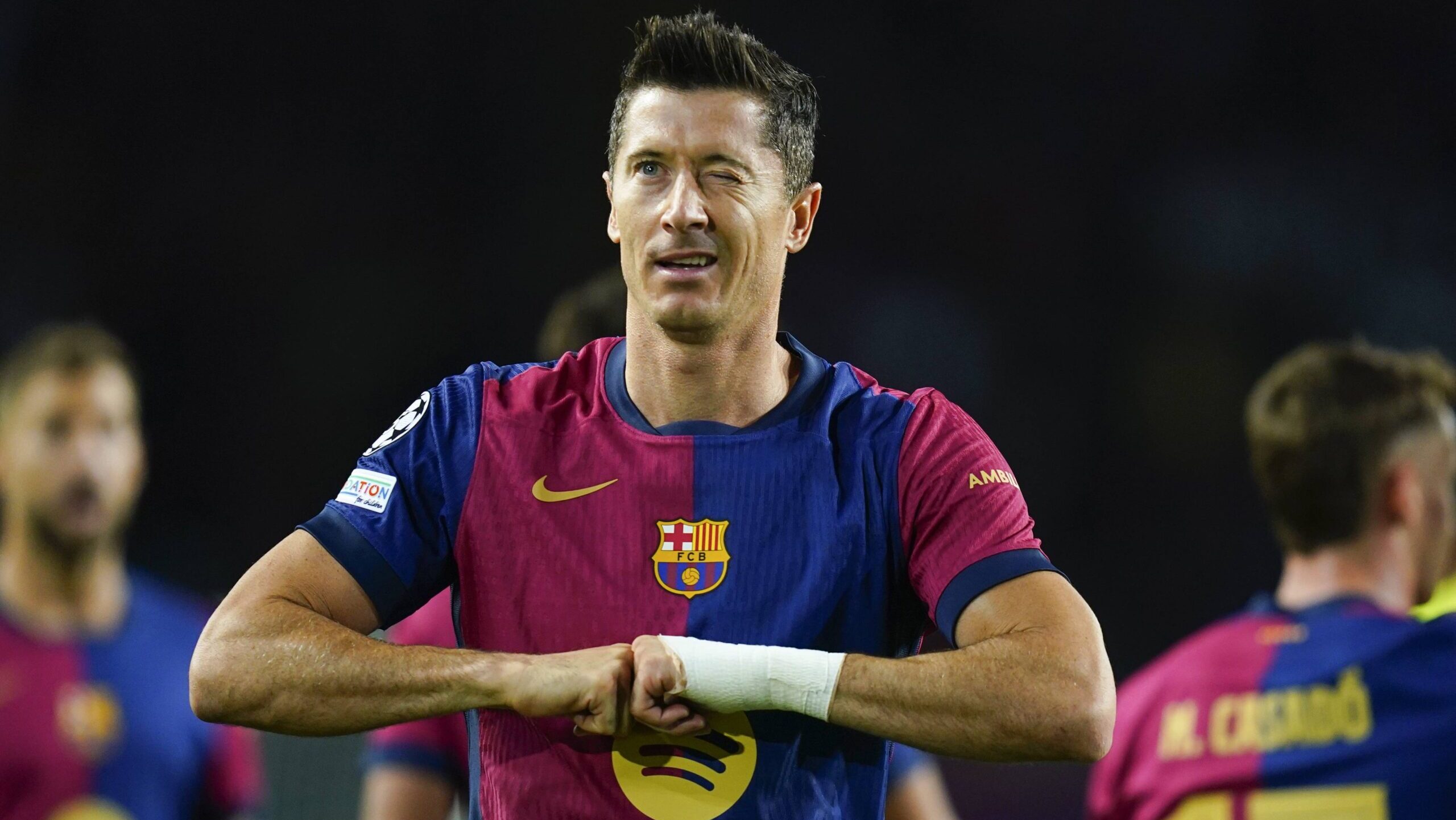 Robert Lewandowski of FC Barcelona celebrates the 1-0during the UEFA Champions League match, date 2, second leg, between FC Barcelona and BSC Young Boys played at Camp Nou Stadium on October 1, 2024 in Barcelona Spain. (Photo by Sergio Ruiz / Imago) 
LIGA MISTRZOW UEFA PILKA NOZNA SEZON 2024/2025
FOT. PRESSINPHOTO/newspix.pl / 400mm.pl

POLAND ONLY !!!
---
newspix.pl / 400mm.pl