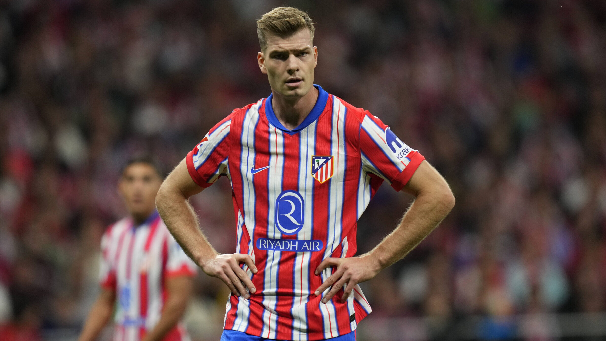 ESP: Atletico de Madrid - Real Madrid CF. La Liga EA Sports. Date 8 Alexander Sorloth of Atletico de Madrid during the La Liga EA Sports match between Atletico de Madrid and Real Madrid CF played at Civitas Metropolitano Stadium on September 29, 2024 in Madrid, Spain. kpng Copyright: xJuanxPerezx/xPRESSINPHOTOx PS_240929_ATL_RMA_013,Image: 914033095, License: Rights-managed, Restrictions: , Model Release: no, Credit line: Juan Perez / PRESSINPHOTO / imago sport / Forum