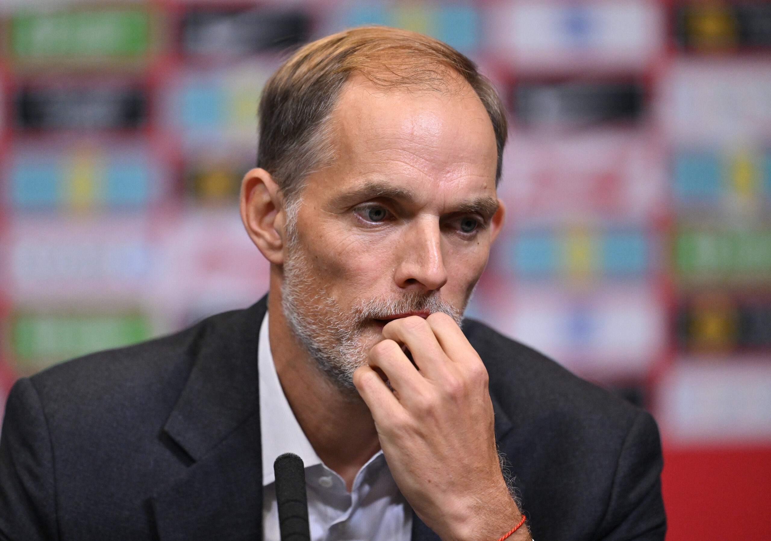 Football - 2024 / 2045 - England press conference, PK, Pressekonferenz - Appointment of new England Manager - Thomas Tuchel - Wembley Stadium - Wednesday 16th October 2024. Newly appointed England manager Thomas Tuchel. COLORSPORT / Ashley Western,Image: 921917400, License: Rights-managed, Restrictions: PUBLICATIONxNOTxINxUK, Model Release: no, Credit line: IMAGO / imago sport / Forum