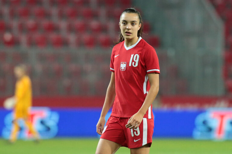 2021.10.26 Tychy
Pilka nozna, Reprezentacja Kobiet, Eliminacje Mistrzostw Swiata 2023
Polska - Albania
N/z Natalia Padilla-Bidas
Foto Tomasz Kudala / PressFocus

2021.10.26 Tychy
Football women, world cup qualifiation 2023
Polska - Albania
Natalia Padilla-Bidas
Credit: Tomasz Kudala / PressFocus