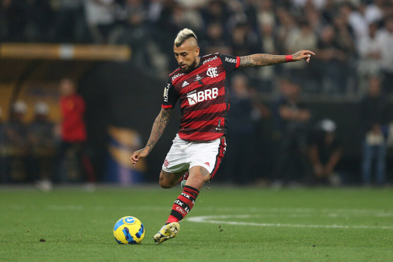 Arturo Vidal do Flamengo, during the match between Corinthians and Flamengo, for the 2022 Copa do Brasil Final, at Arena Corinthians this Wednesday 19. 30761 (Daniel Castelo Branco / SPP) (Photo by Daniel Castelo Branco / SPP/Sipa USA)
2022.10.12 Sao Paulo
pilka nozna Puchar Brazylii
Corinthians - Flamengo
Foto Daniel Castelo Branco / SPP/SIPA USA/PressFocus

!!! POLAND ONLY !!!