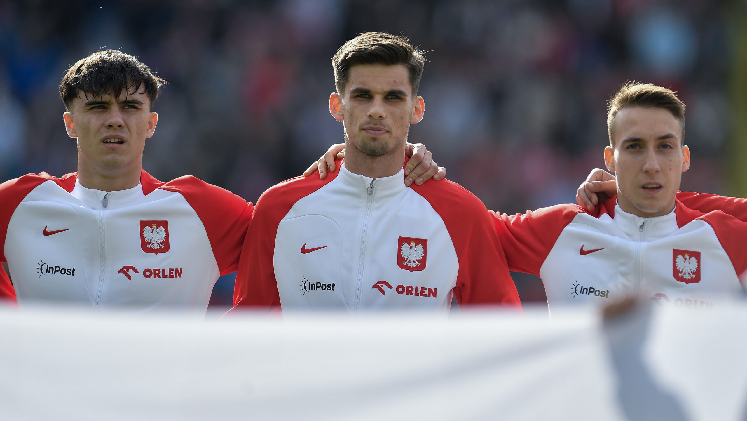 26.03.2024 Chorzow
Pilka nozna Eliminacje do Mistrzostw Europy U21 UEFA Slowacja 2025
Polska U21 - Bulgaria U21
n/z Ariel Mosor Filip Marchwinski Dominik Marczuk
Foto Mateusz Sobczak / PressFocus

26.03.2024 Chorzow 
Football Qualifying round for UEFA Under 21 Championship Slovakia 2025
Poland U21 - Bulgaria U21
Ariel Mosor Filip Marchwinski Dominik Marczuk
Credit Mateusz Sobczak / PressFocus