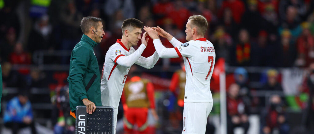 2024.03.26 Cardiff
Pilka nozna 
Kwalifikacje UEFA EURO 2024
Walia - Polska
N/z Krzysztof Piatek Karol Swiderski
Foto Pawel Andrachiewicz / PressFocus

2024.03.26 Cardiff
Football 
UEFA EURO 2024 European Qualifiers
Walia - Poland
Krzysztof Piatek Karol Swiderski
Credit: Pawel Andrachiewicz / PressFocus