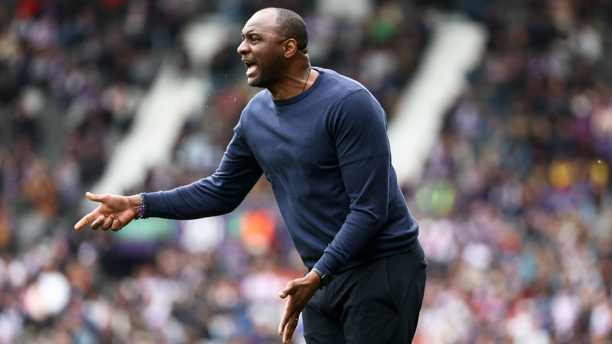 Patrick VIEIRA (Entraineur Strasbourg RCSA) during the Ligue 1 Uber Eats match between Toulouse and Strasbourg at Stadium de Toulouse on April 7, 2024 in Toulouse, France. (Photo by Romain Perrocheau/FEP/Icon Sport/Sipa USA)
2024.04.07 Toulouse
pilka nozna liga francuska
Toulouse FC - RC Strasbourg Alsace
Foto Icon Sport/SIPA USA/PressFocus

!!! POLAND ONLY !!!