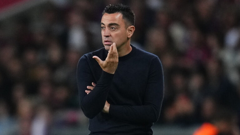 FC Barcelona head coach Xavi Hernandez during the La Liga EA Sports match between FC Barcelona and Real Sociedad played at Lluis Companys Stadium on May 13, 2024 in Barcelona, Spain. (Photo by Sergio Ruiz / pressinphoto / Sipa USA)PHOTO)
2024.05.13 Barcelona
pilka nozna , liga hiszpanska
FC Barcelona - Real Sociedad San Sebastian
Foto Sergio Ruiz/pressinphoto/SIPA USA/PressFocus

!!! POLAND ONLY !!!