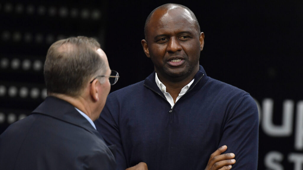 Strasbour coach Patrick Vieira during  the French L1 football match between Olympique Lyonnais (OL) and Strasbourg (RCSA) at the Groupama Stadium in Decines-Charpieu Lyon,  France on May 19, 2024

//ALLILIMOURAD_1306.00004/Credit:ALLILI MOURAD/SIPA/2405201310
2024.05.19 Lyon
pilka nozna , liga francuska
Olympique Lyon - RC Strasbourg
Foto Allili Mourad/SIPA/PressFocus

!!! POLAND ONLY !!!