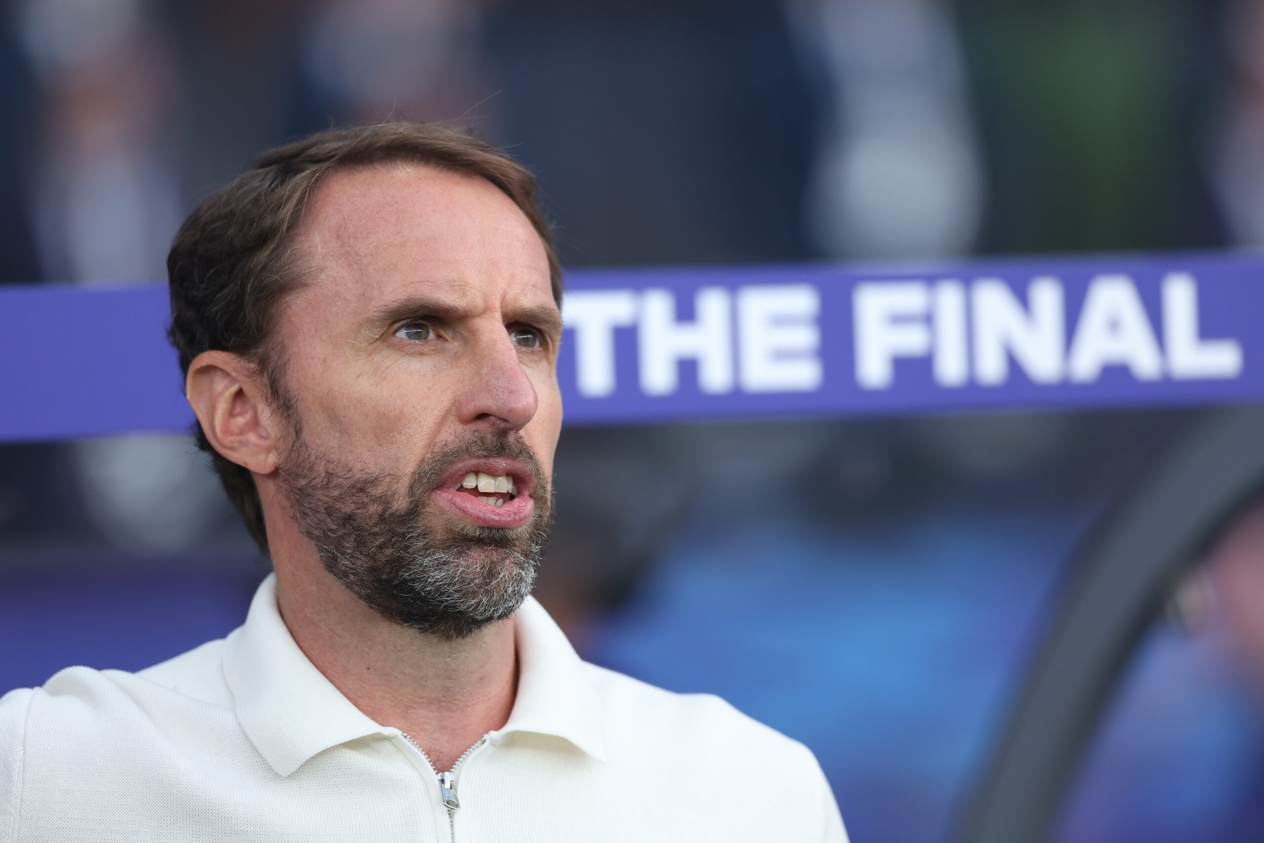 (240714) -- BERLIN, July 14, 2024 (Xinhua) -- Gareth Southgate, head coach of England, looks on before the UEFA Euro 2024 final match between England and Spain in Berlin, Germany, July 14, 2024. (Xinhua/Pan Yulong)

2024.07.14 Berlin
pilka nozna Mistrzostwa Europy UEFA Euro 2024
Hiszpania - Anglia
Foto Pan Yulong/Xinhua/PressFocus

!!! POLAND ONLY !!!