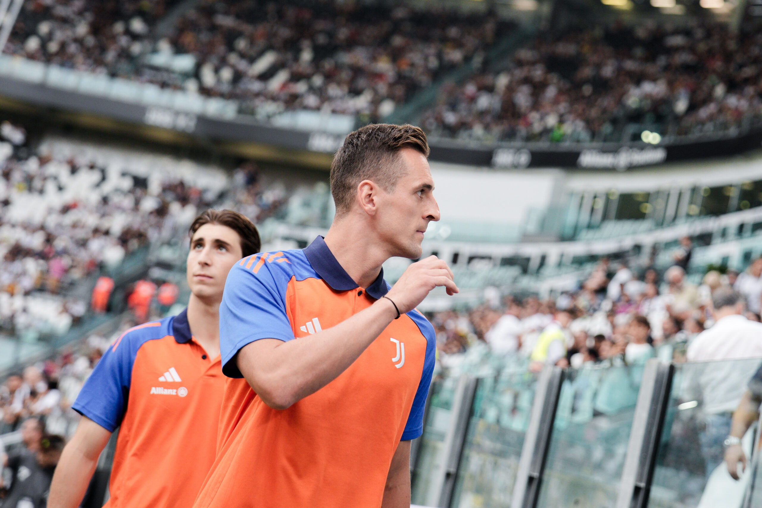 JuventusÕ Arkadiusz Milik during the pre season friendly soccer match between Juventus and Juvetus Next Gen at the Allianz Stadium in Torino, north west Italy - Tuesday, August 6, 2024. Sport - Soccer . (Photo by Marco Alpozzi/Lapresse) (Photo by Marco Alpozzi/LaPresse/Sipa USA)
2024.08.06 Turyn
pilka nozna sparing mecz towarzyski
Juventus Turyn - Juventus Next Gen
Foto Marco Alpozzi/LaPresse/SIPA USA/PressFocus

!!! POLAND ONLY !!!