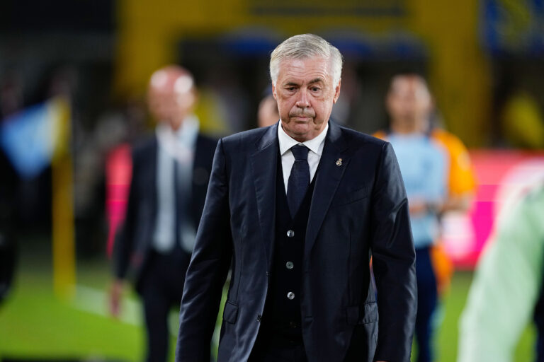 Carlo Ancelotti, head coach of Real Madrid during the Spanish championship La Liga football match between UD Las Palmas and Real Madrid on August 29, 2024 at Gran Canaria stadium in Las Palmas de Gran Canaria, Spain (Photo by /Sipa USA)
2024.08.29 Las Palmas
pilka nozna , liga hiszpanska
UD Las Palmas - Real Madryt
Foto Oscar J Barroso/DPPI/IPA Sport 2/ipa-agency.net/SIPA USA/PressFocus

!!! POLAND ONLY !!!