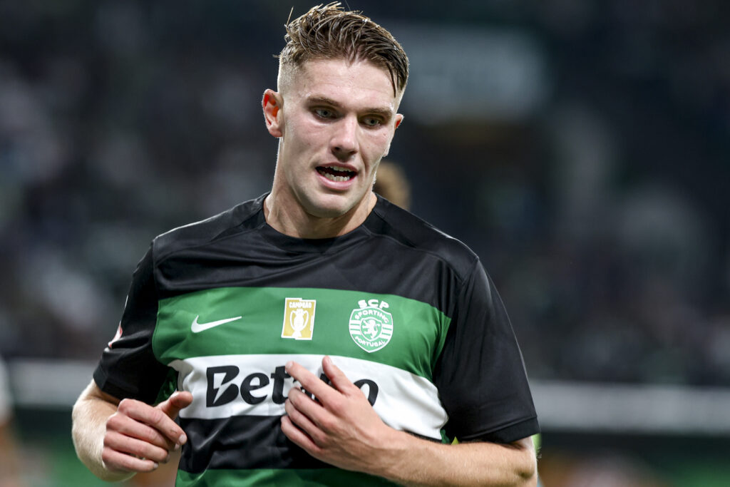 Viktor Gyokeres forward of Sporting CP  during the Liga Portugal Betclic match between Sporting CP and AVS Futebol at Estadio Jose de Alvalade on September 22th, 2024 in Lisbon, Portugal. Liga Portugal Betclic - Sporting CP vs AVS Futebol (Valter Gouveia/SPP) (Photo by Valter Gouveia/SPP/Sipa USA)
2024.09.22 Lizbona
pilka nozna liga portugalska
Sporting CP - AVS Futebol
Foto SPP/SIPA USA/PressFocus

!!! POLAND ONLY !!!