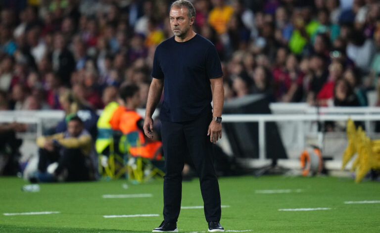 FC Barcelona head coach Hansi Flick during the La Liga EA Sports match between FC Barcelona and Getafe CF played at Lluis Companys Stadium on September 25, 2024 in Barcelona, Spain. (Photo by Bagu Blanco / PRESSINPHOTO)
2024.09.25 Barcelona
pilka nozna liga hiszpanska
FC Barcelona - Getafe
Foto pressinphoto/SIPA USA/PressFocus

!!! POLAND ONLY !!!