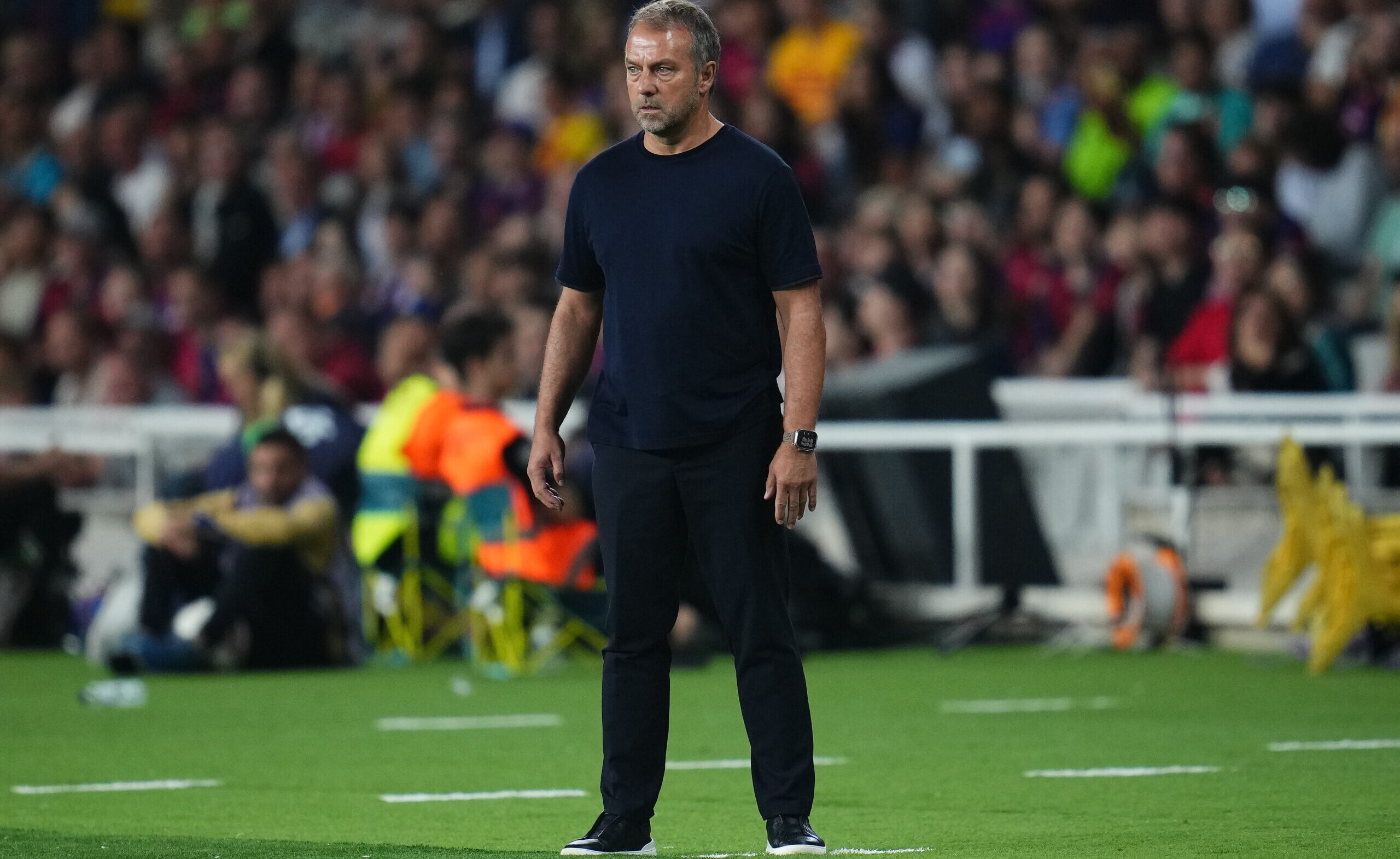 FC Barcelona head coach Hansi Flick during the La Liga EA Sports match between FC Barcelona and Getafe CF played at Lluis Companys Stadium on September 25, 2024 in Barcelona, Spain. (Photo by Bagu Blanco / PRESSINPHOTO)
2024.09.25 Barcelona
pilka nozna liga hiszpanska
FC Barcelona - Getafe
Foto pressinphoto/SIPA USA/PressFocus

!!! POLAND ONLY !!!