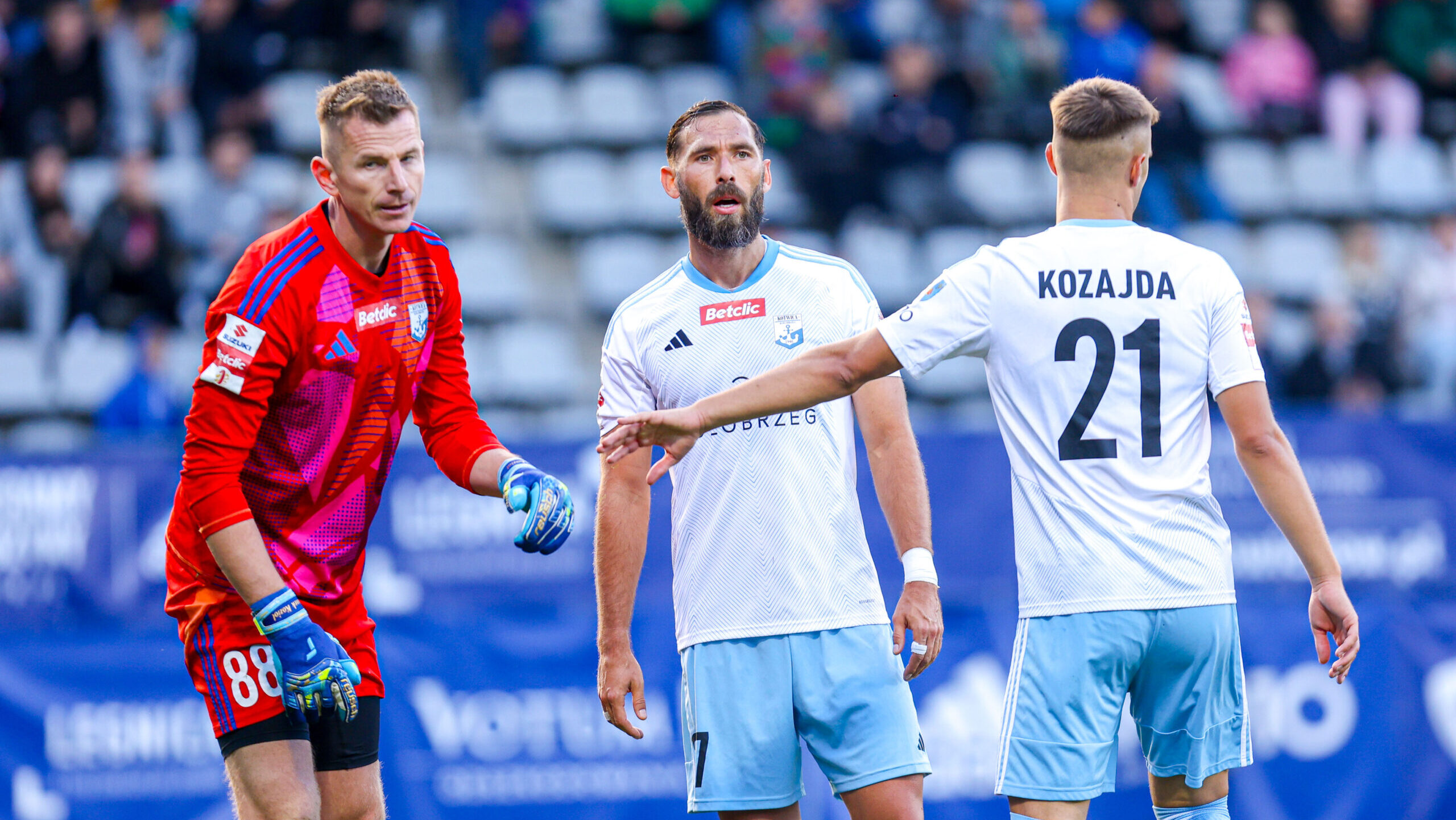 2024.09.29 Legnica
pilka nozna Betclic I Liga, sezon 2024/2025
Miedz Legnica - Kotwica Kolobrzeg
N/z Marek Koziol Michal Kozajda
Foto Mateusz Porzucek PressFocus

2024.09.29 Legnica
Football - Polish first league season 2024/2025
Miedz Legnica - Kotwica Kolobrzeg
Marek Koziol Michal Kozajda
Credit: Mateusz Porzucek PressFocus