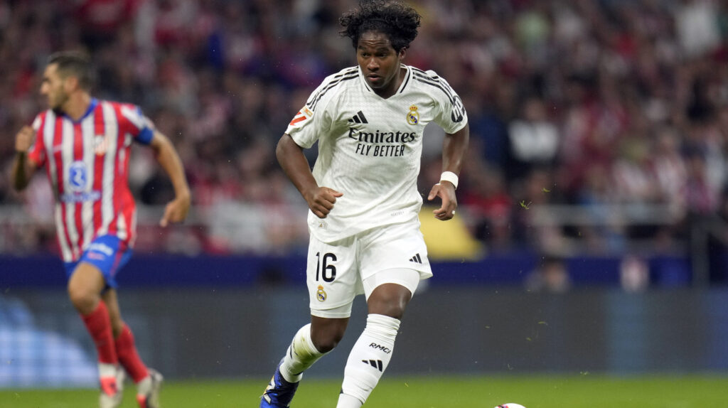 Endrick of Real Madrid CF during the La Liga EA Sports match between Atletico de Madrid and Real Madrid CF played at Civitas Metropolitano Stadium on September 29, 2024 in Madrid, Spain. (Photo by Juan Perez / PRESSINPHOTO)
2024.09.29 Madryt
pilka nozna Liga Hiszpanska
Atletico Madryt - Real Madryt
Foto Juan Perez/pressinphoto/SIPA USA/PressFocus

!!! POLAND ONLY !!!