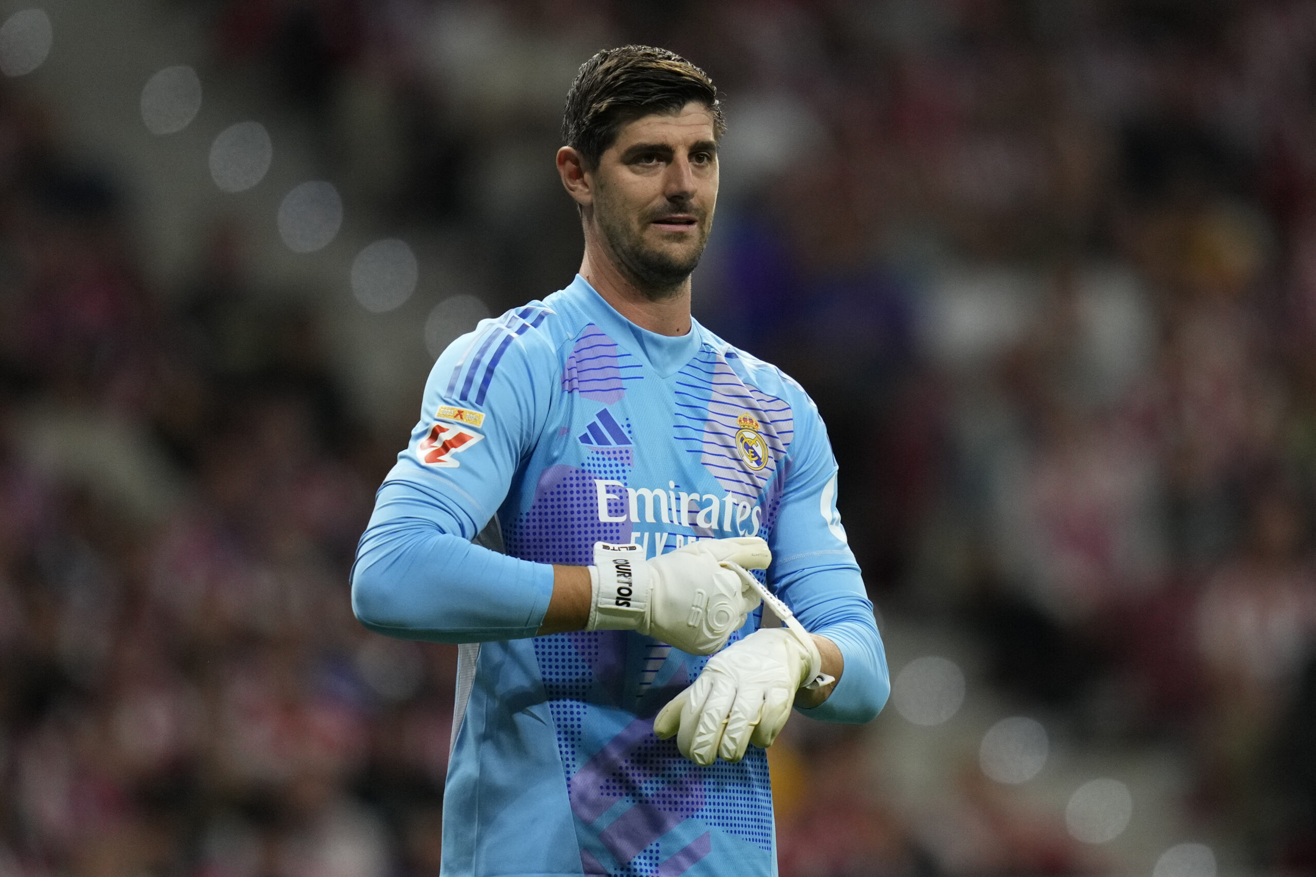 Thibaut Courtois of Real Madrid CF during the La Liga EA Sports match between Atletico de Madrid and Real Madrid CF played at Civitas Metropolitano Stadium on September 29, 2024 in Madrid, Spain. (Photo by Juan Perez / PRESSINPHOTO)
2024.09.29 Madryt
pilka nozna Liga Hiszpanska
Atletico Madryt - Real Madryt
Foto Juan Perez/pressinphoto/SIPA USA/PressFocus

!!! POLAND ONLY !!!