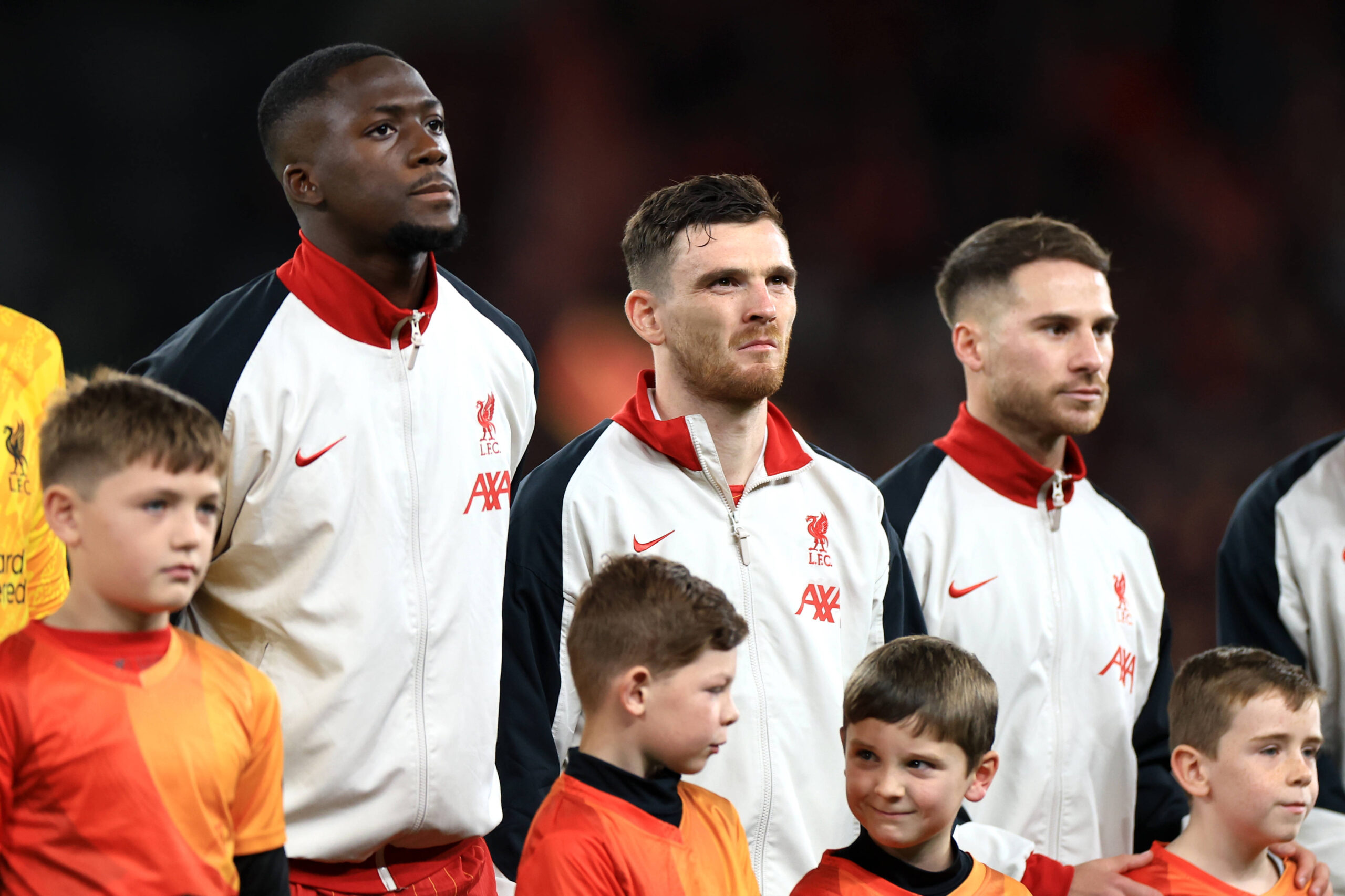 Liverpool, England, 2nd October 2024. Andrew Robertson of Liverpool looks on prior to the UEFA Champions League match at Anfield, Liverpool. Picture credit should read: Jessica Hornby / Sportimage EDITORIAL USE ONLY. No use with unauthorised audio, video, data, fixture lists, club/league logos or live services. Online in-match use limited to 120 images, no video emulation. No use in betting, games or single club/league/player publications. SPI-3353-0054
2024.10.02 Liverpool
pilka nozna liga mistrzow
Liverpool - Bologna
Foto IMAGO/PressFocus

!!! POLAND ONLY !!!