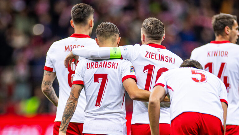 15.10.2024 WARSZAWA, PILKA NOZNA (FOOTBALL), LIGA NARODOW UEFA ( UEFA NATIONS LEAGUE ), POLAND - CROATIA MECZ POLSKA - CHORWACJA  NZ  PIOTR ZIELINSKI KACPER URBANSKI BRAMKA RADOSC GOL GOAL JAKUB MODER
FOTO LUKASZ SKWIOT/CYFRASPORT