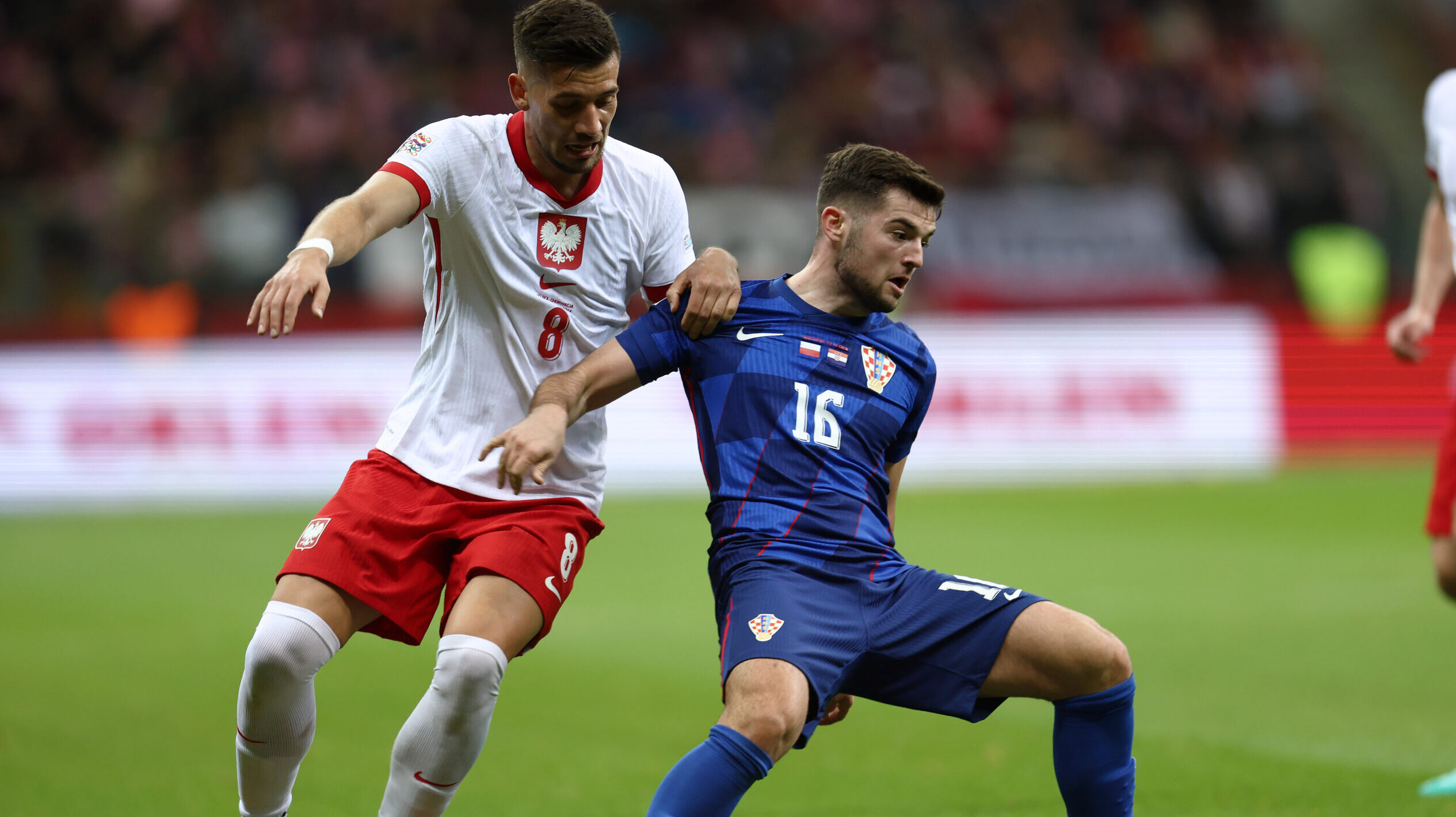 2024.10.15 Warszawa Pilka nozna Liga Narodow UEFA Polska - Chorwacja N/z Jakub Moder Martin Baturina Foto Piotr Matusewicz / PressFocus

2024.10.15 Warszawa
Football UEFA Nations League
Poland - Croatia
Jakub Moder Martin Baturina 
Credit: Piotr Matusewicz / PressFocus