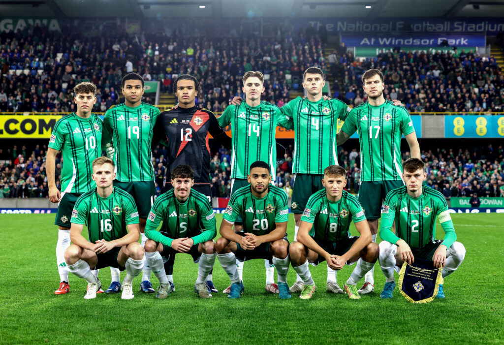 UEFA Nations League Group C, National Stadium, Windsor Park, Belfast 15/10/2024 Northern Ireland vs Bulgaria The Northern Ireland team The Northern Ireland team 15/10/2024 PUBLICATIONxNOTxINxUKxIRLxFRAxNZL Copyright: x INPHO/Presseye/WilliamxCherryx pe_00966159
2024.10.15 Belfast
pilka nozna liga narodow
Irlandia Polnocna - Bulgaria
Foto IMAGO/PressFocus

!!! POLAND ONLY !!!