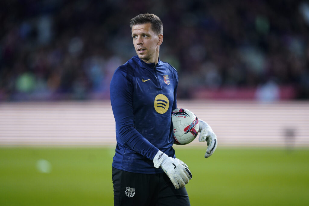 Wojciech Szczesny of FC Barcelona during the La Liga EA Sports match between FC Barcelona and Sevilla FC played at Lluis Companys Stadium on October 20, 2024 in Barcelona, Spain. (Photo by Sergio Ruiz / Imago)  (Photo by pressinphoto/Sipa USA)
2024.10.20 Barcelona
pilka nozna liga hiszpanska
FC Barcelona - Sevilla FC
Foto pressinphoto/SIPA USA/PressFocus

!!! POLAND ONLY !!!