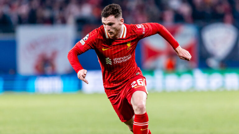 2024.10.23 Lipsk
pilka nozna UEFA Liga Mistrzow sezon 2024/2025
RB Lipsk - Liverpool
N/z Andrew Robertson
Foto Mateusz Porzucek PressFocus

2024.10.23 Lipsk
Leipzig Football - UEFA Champions League season 2024/2025 RB Leipzig - Liverpool FC
RB Lipsk - Liverpool
Andrew Robertson
Credit: Mateusz Porzucek PressFocus