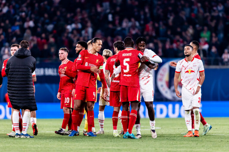 2024.10.23 Lipsk
pilka nozna UEFA Liga Mistrzow sezon 2024/2025
RB Lipsk - Liverpool
N/z end of the match koniec meczu Ibrahima Konate Yussuf Poulsen Virgil van Dijk
Foto Mateusz Porzucek PressFocus

2024.10.23 Lipsk
Leipzig Football - UEFA Champions League season 2024/2025 RB Leipzig - Liverpool FC
RB Lipsk - Liverpool
end of the match koniec meczu Ibrahima Konate Yussuf Poulsen Virgil van Dijk
Credit: Mateusz Porzucek PressFocus