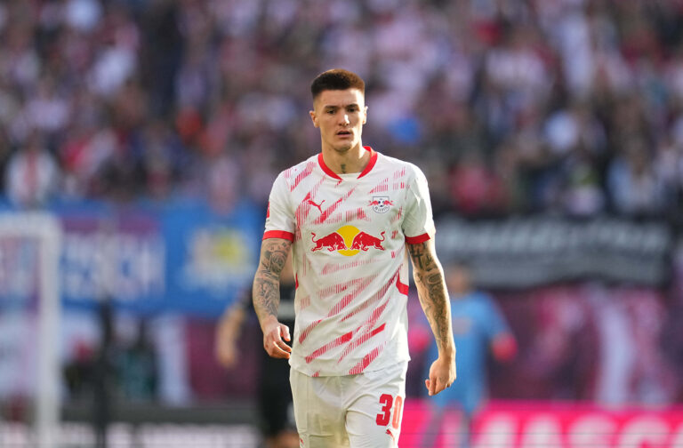 October 26 2024: Benjamin Sesko of Leipzig looks on during a 1. Bundesliga game, RB Leipzig vs Freiburg, at Red Bull Arena, Leipzig, Germany. Ulrik Pedersen/CSM/Sipa USA (Credit Image: © Ulrik Pedersen/Cal Sport Media/Sipa USA)
2024.10.26 Lipsk
pilka nozna liga niemiecka
RB Lipsk - SC Freiburg
Foto Ulrik Pedersen/Cal Sport Media/SIPA USA/PressFocus

!!! POLAND ONLY !!!