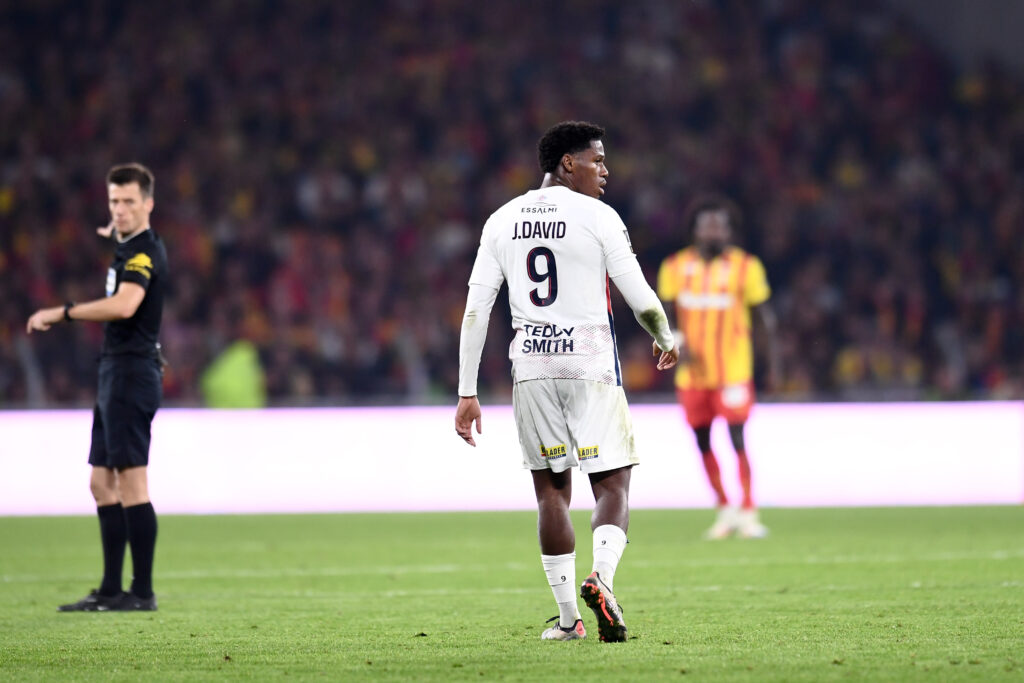 09 Jonathan Christian DAVID (losc) during the Ligue 1 MCDonald&#039;s match between Lens and Lille at Stade Bollaert-Delelis on October 26, 2024 in Lens, France. (Photo by Philippe Lecoeur/FEP/Icon Sport/Sipa USA)
2024.10.26 Lens
pilka nozna liga francuska
RC Lens - Lille OSC
Foto Philippe Lecoeur/FEP/Icon Sport/SIPA USA/PressFocus

!!! POLAND ONLY !!!