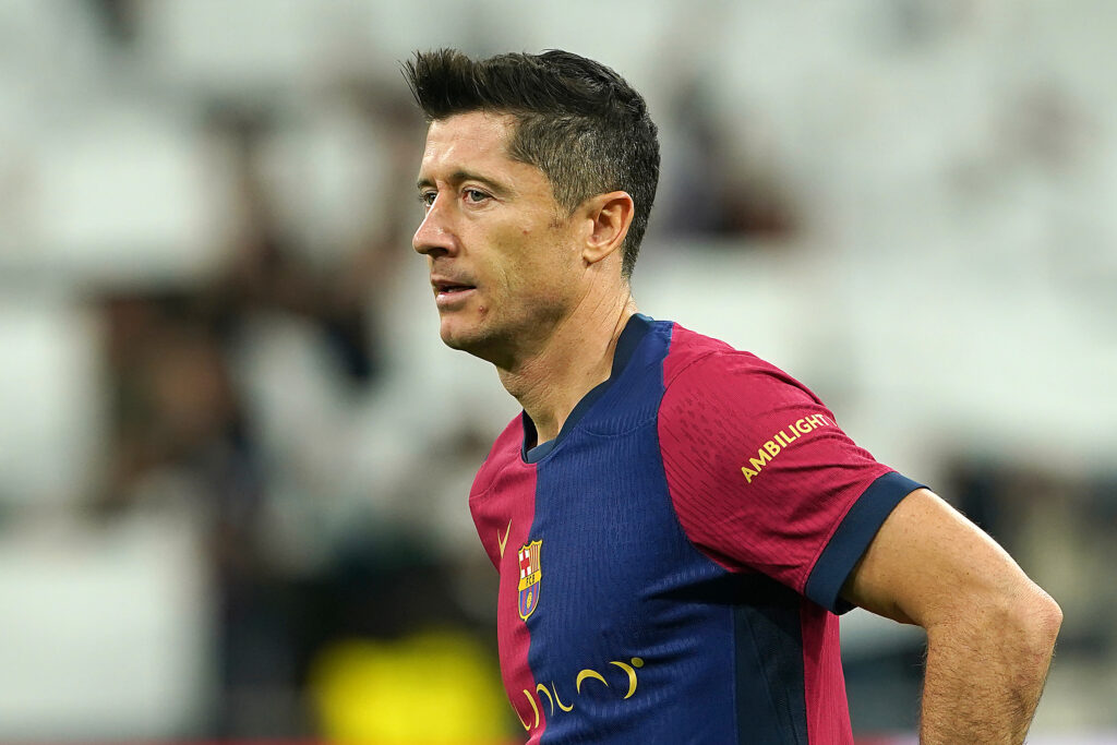 FC Barcelona&#039;s Robert Lewandowski during La Liga match. October 26, 2024. (Photo by Acero/Alter Photos/Sipa USA)
2024.10.26 Madryt
pilka nozna liga hiszpanska
Real Madryt - FC Barcelona
Foto Acero/Alter Photos/SIPA USA/PressFocus

!!! POLAND ONLY !!!