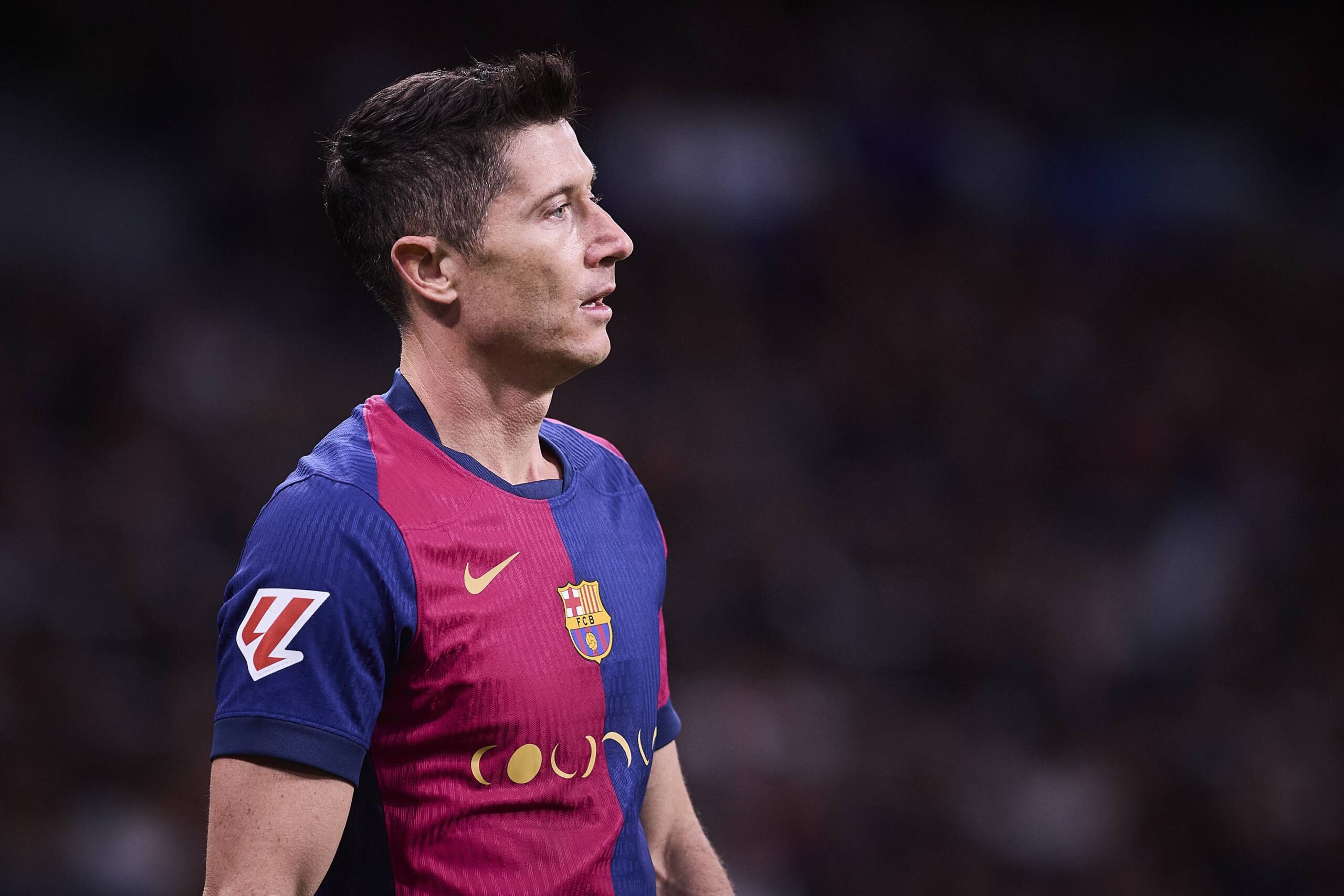 Spanish La Liga EA Sports soccer match Real Madrid vs FC Barcelona at Santiago Bernabeu stadium in Madrid, Spain 26 October 2024
Lewandowski

(Photo by Cordon Press/Sipa USA)
2024.10.26 Madryt
pilka nozna liga hiszpanska
Real Madryt - FC Barcelona
Foto Cordon Press/SIPA USA/PressFocus

!!! POLAND ONLY !!!