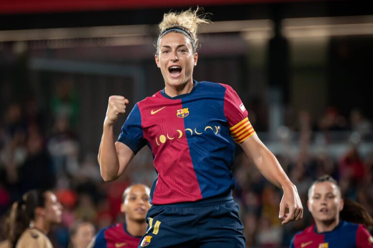 Alexia Putellas (FC Barcelona) celebrates during a Liga F match between FC Barcelona and SD Eibar at Estadi Johan Cruyff in Sant Joan Despi, Barcelona, Spain, on November 02 2024. - photo :  Felipe Mondino / SPP / Panoramic / SIPA /299823_0020//Credit:Panoramic/SIPA/2411030010

02.11.2024 Sant Joan Despi
pilka nozna kobiet liga hiszpanska
FC Barcelone - Eibar
Foto Panoramic/SIPA/SIPA / Sipa / PressFocus 
POLAND ONLY!!