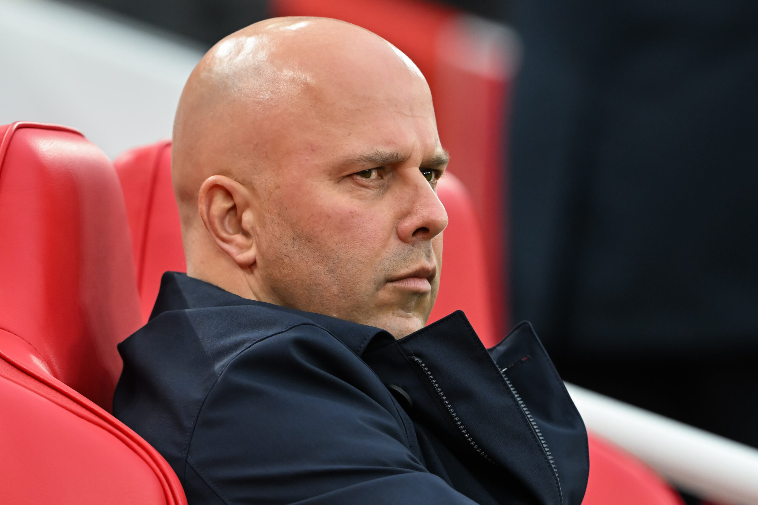 Arne Slot Head Coach of Liverpool watches on the warm ups ahead of the Premier League match Liverpool vs Brighton and Hove Albion at Anfield, Liverpool, United Kingdom, 2nd November 2024

(Photo by Cody Froggatt/News Images) in Liverpool, United Kingdom on 11/2/2024. (Photo by Cody Froggatt/News Images/Sipa USA)
2024.11.02 Liverpool
pilka nozna liga angielska
Liverpool - Brighton and Hove Albion
Foto Cody Froggatt/News Images/SIPA USA/PressFocus

!!! POLAND ONLY !!!