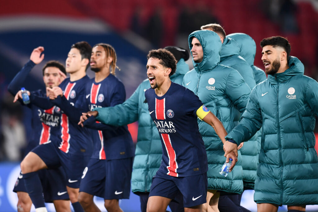 05 MARQUINHOS (psg) during the Ligue 1 MCDonald&#039;s match between Paris and Lens at Parc des Princes on November 2, 2024 in Paris, France. (Photo by Philippe Lecoeur/FEP/Icon Sport/Sipa USA)
2024.11.02 Paris
pilka nozna liga francuska
Paris Saint-Germain - RC Lens
Foto Icon Sport/SIPA USA/PressFocus

!!! POLAND ONLY !!!