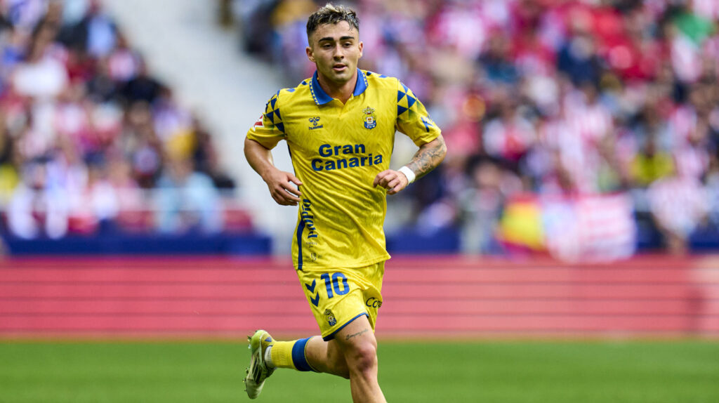 Alberto Moleiro of UD Las Palmas during the La Liga EA Sports match between Atletico de Madrid and UD Las Palmas played at Riyadh Air Metropolitano Stadium on November 3, 2024 in Madrid, Spain. (Photo by Cesar Cebolla / PRESSINPHOTO)
2024.11.03 Madryt
pilka nozna liga hiszpanska
Atletico Madryt - UD Las Palmas
Foto Cesar Cebolla/PRESSINPHOTO/SIPA USA/PressFocus

!!! POLAND ONLY !!!