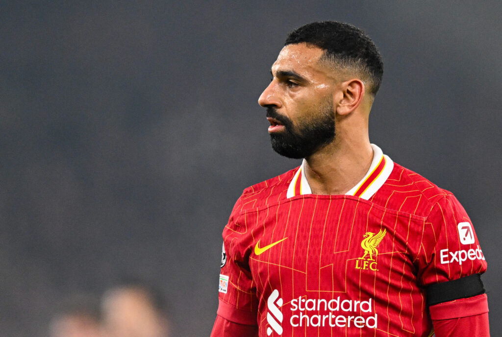 Mo Salah of Liverpool during the UEFA Champions League match at Anfield, Liverpool
Picture by Karl Vallantine/Focus Images Ltd 07712 695755
05/11/2024
2024.11.05 Liverpool
Pilka nozna liga mistrzow
FC Liverpool - Bayer Leverkusen
Foto Karl Vallantine/Focus Images/MB Media/PressFocus

!!! POLAND ONLY !!!